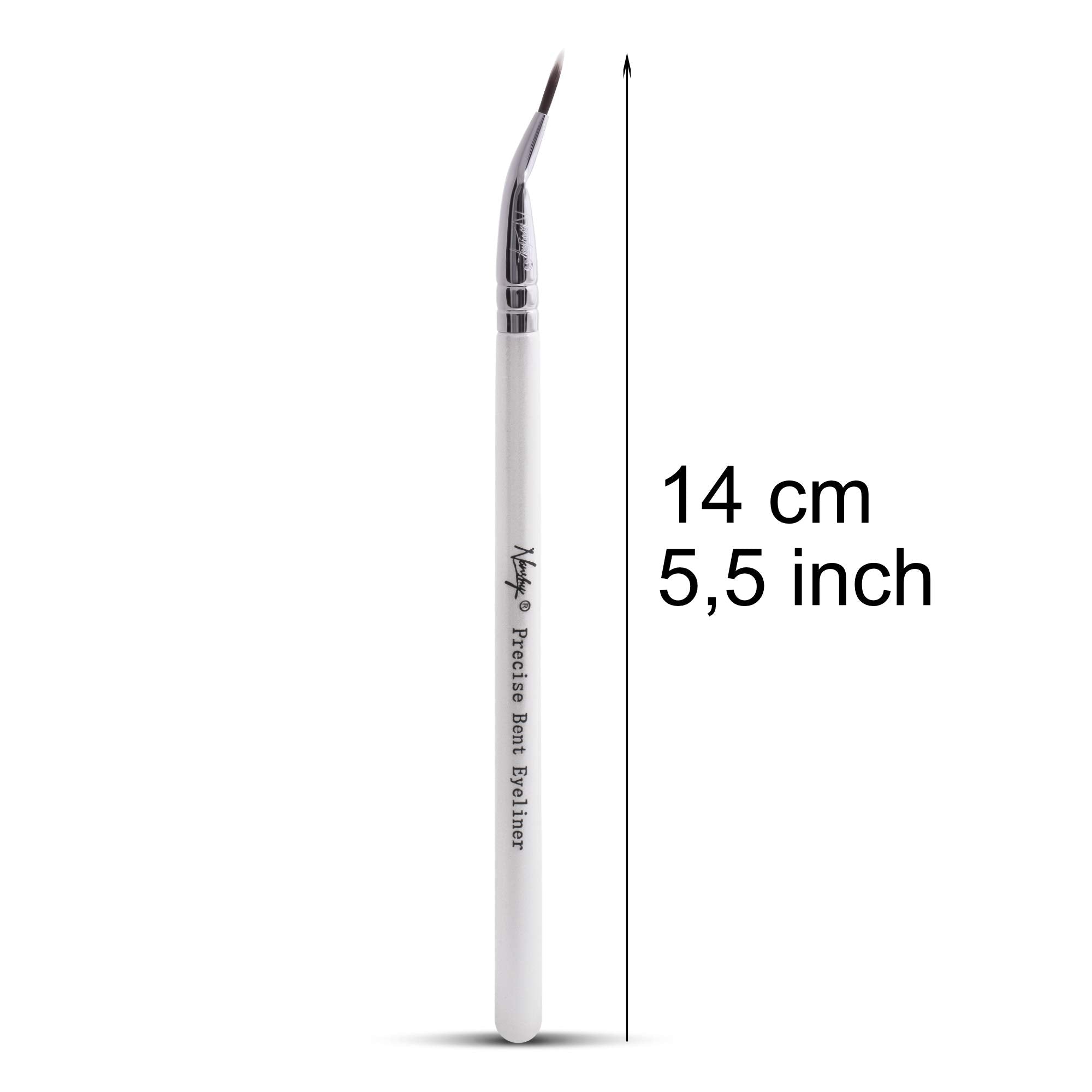 Nanshy Precise Ultra Fine Thin Tip Bent Eyeliner Makeup Brush for Applying Gel Cream Liquid Eye Liner by Nanshy