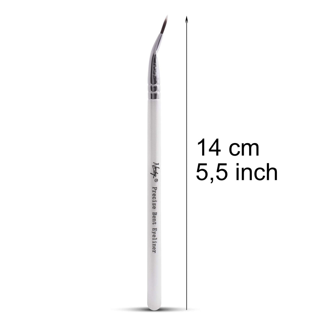 Nanshy Precise Ultra Fine Thin Tip Bent Eyeliner Makeup Brush for Applying Gel Cream Liquid Eye Liner by Nanshy