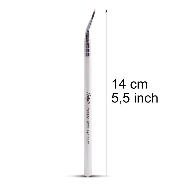Nanshy Precise Ultra Fine Thin Tip Bent Eyeliner Makeup Brush for Applying Gel Cream Liquid Eye Liner by Nanshy