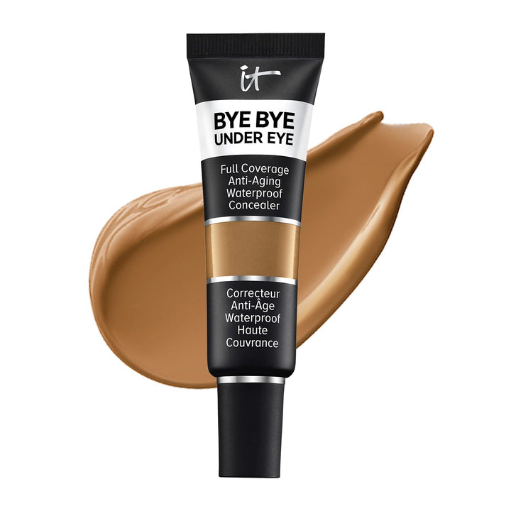IT Cosmetics Bye Bye Under Eye, 35.5 Rich (W) - Full-Coverage, Anti-Aging, Waterproof Concealer - Improves the Appearance of Dark Circles, Wrinkles & Imperfections - 0.4 fl oz
