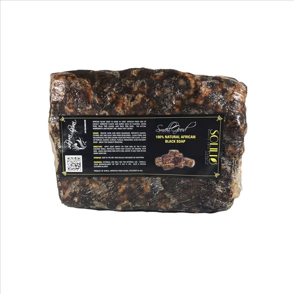Smellgood Raw african black soap from ghana 10lb