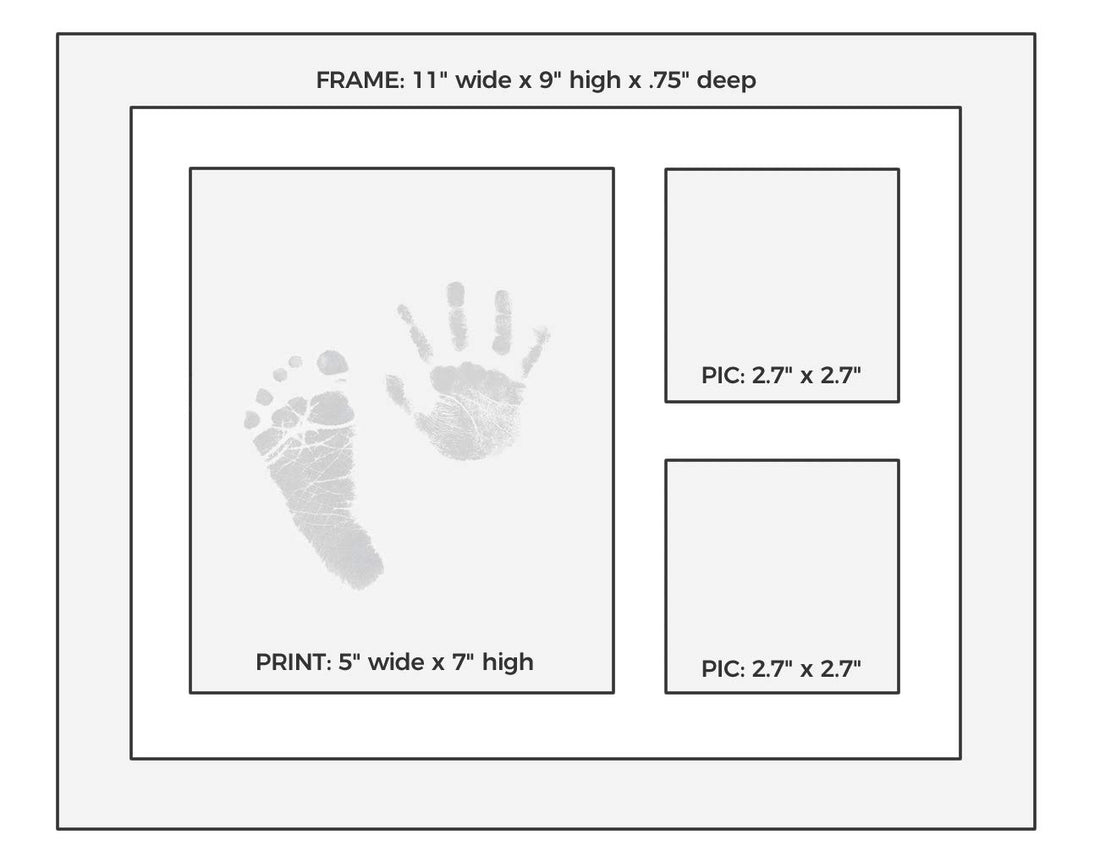 Ultimate Baby Ink Hand & Footprint Kit – Safe Ink Pad Stamp, Paper, Frame, & Stencil for Baby Shower, Registry, Newborn, New Mom Gifts