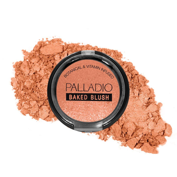Palladio Baked Blush, Choc-Au-Lait (Pink Brown)