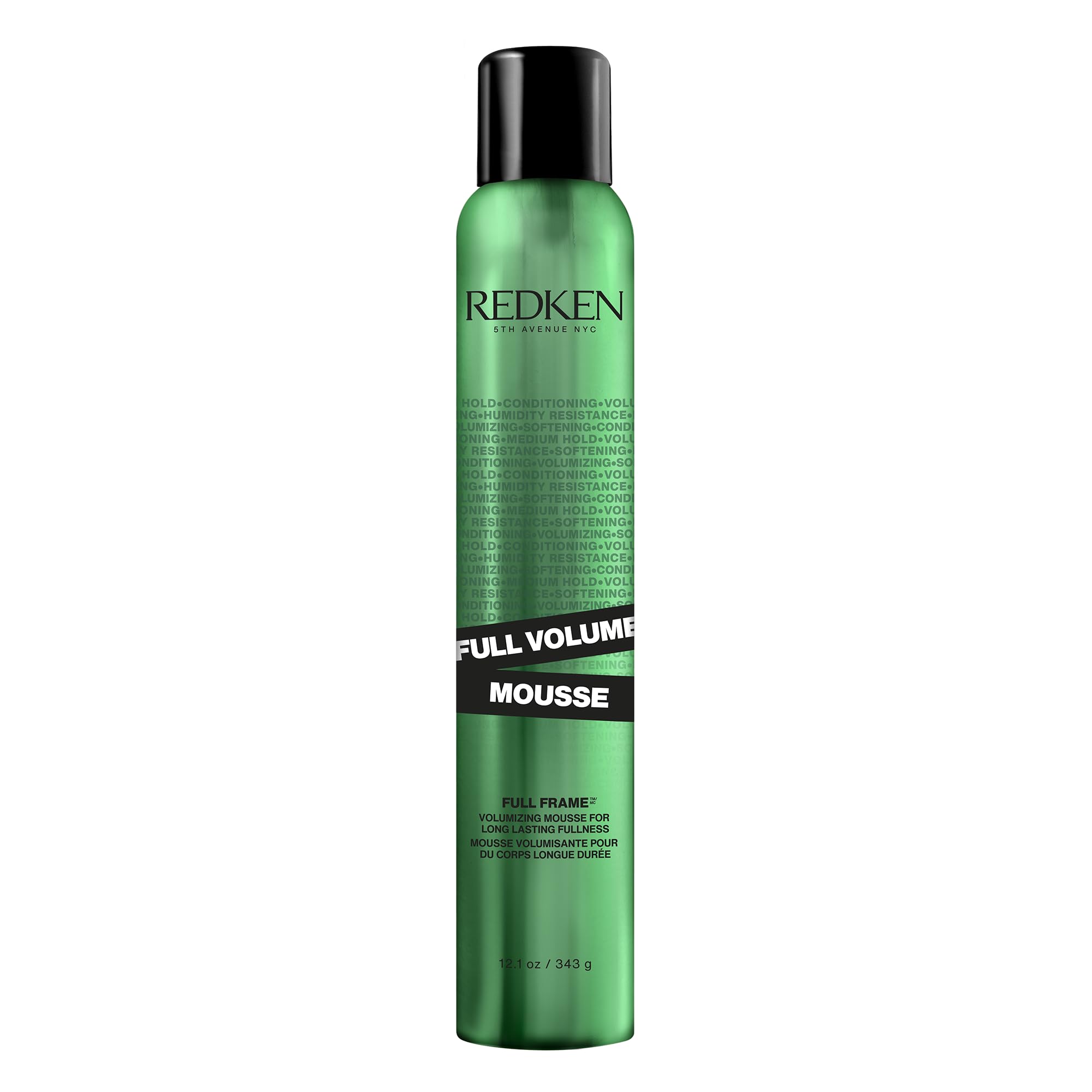 Redken Full Frame 07 All-Over Volumizing Mousse | For All Hair Types | Adds Volume & Anti-Frizz Protection | 8.5 Oz