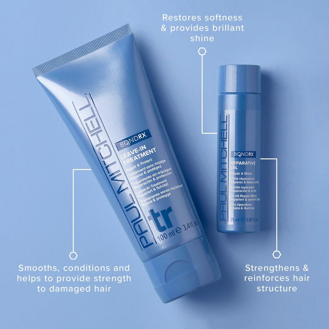 Paul Mitchell Bond Rx Leave-In Treatment, Repairs + Protects, For Chemically Treated + Damaged Hair, 3.4 fl. oz.