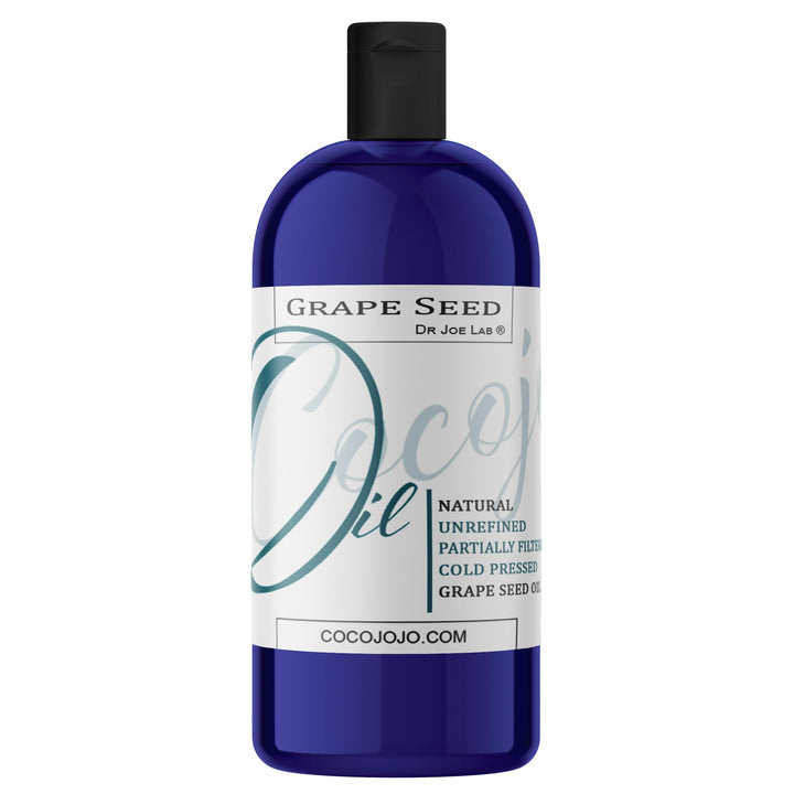 Grapeseed Oil - Organic Pure Natural Cold Pressed 32 oz Hair Face Skin Massage Moisturizing Premium Quality