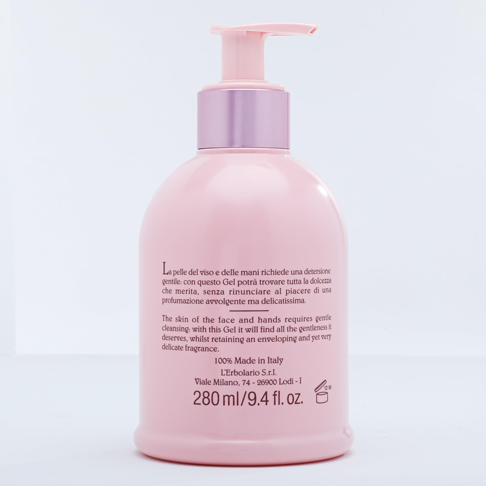 L'Erbolario Shades Of Dahlia Cleansing Gel - Softens, Moisturizes And Protects Skin - With Exotic And Sensual Formula Of Dahlia Extracts - Contains Hydrolyzed Protein For Delicate Skin - 9.4 Oz