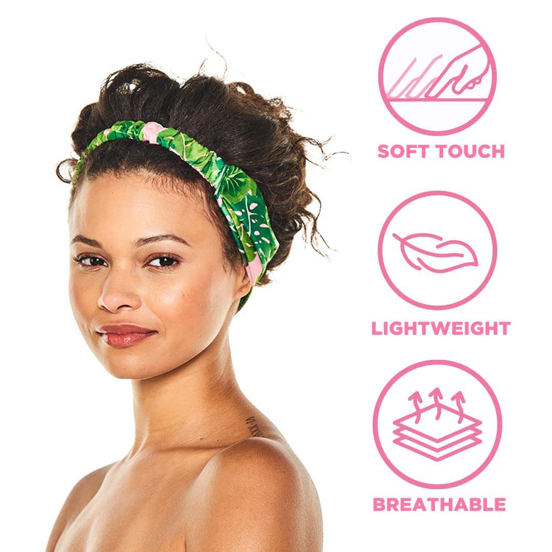 ADAMA Satin Lined Headband, Tropical