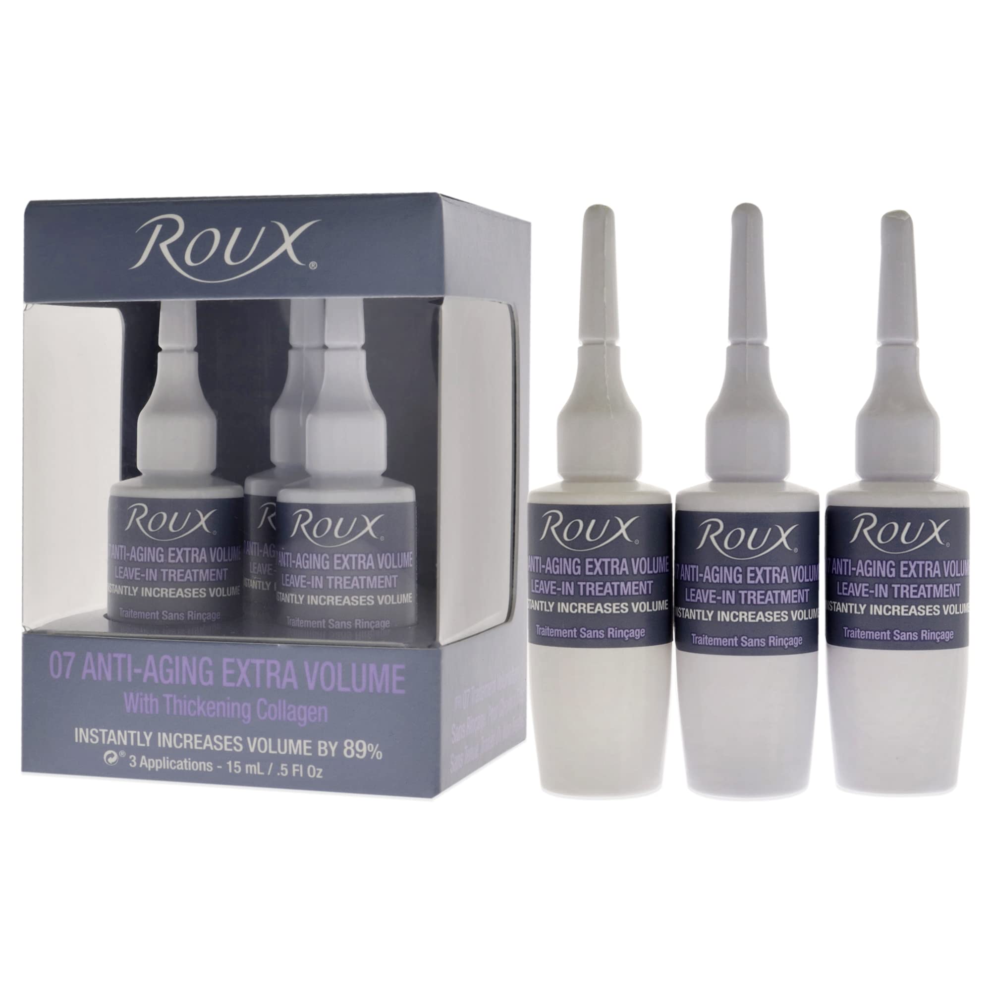 Roux Leave In Treatment #07 Anti Aging Extra Volume - By 89% / 3pk x 0.5 oz