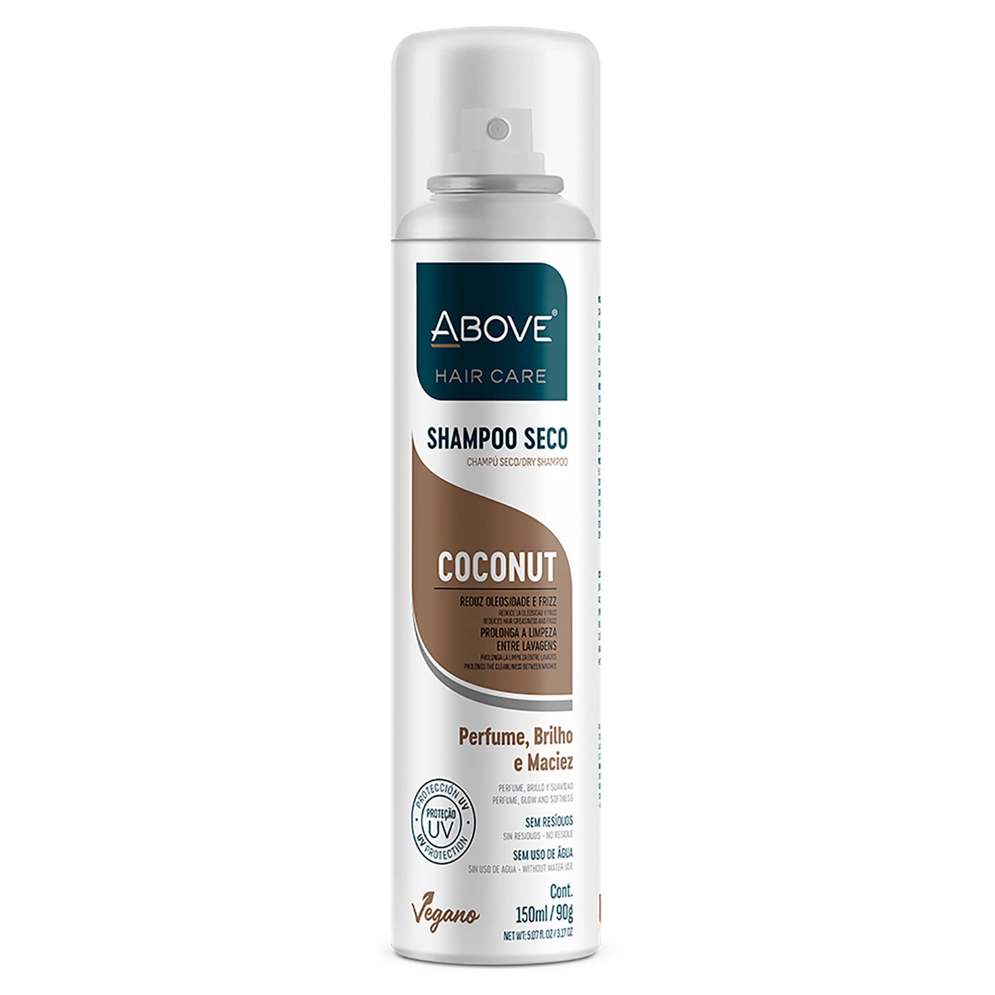 ABOVE Dry Shampoo, Coconut, 3.17 oz - Volumizing Shampoo - Absorbs Excess Oil - With Vanilla and Coconut Notes - Paraben and Benzene Free