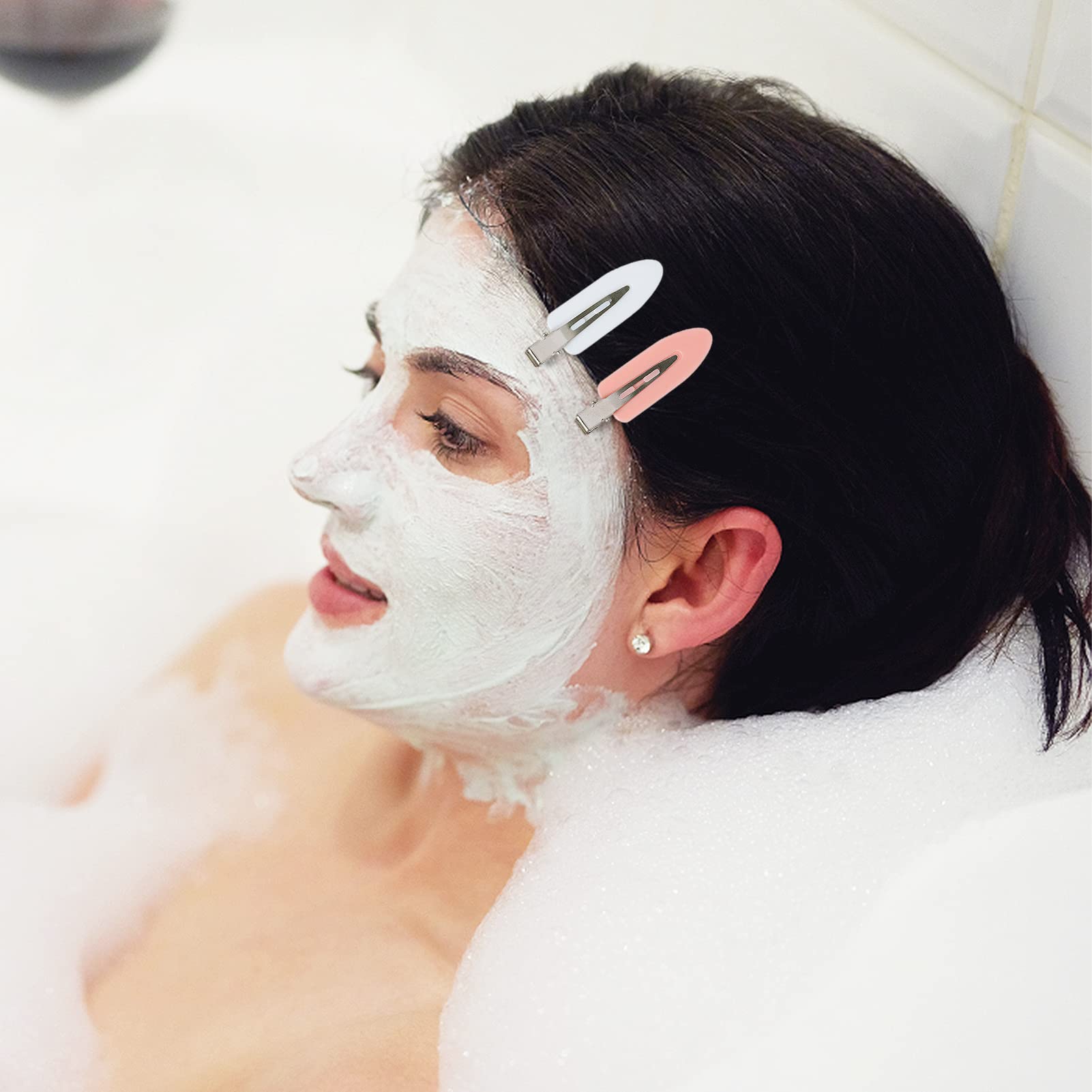 Madholly 20 pieces No Bend Hair Clips, Pin Curl Clips, No Crease Hair Clip for Hairstyle Bangs Waves Makeup Application