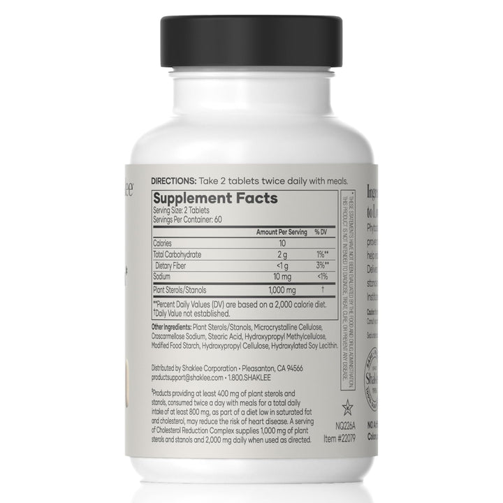Shaklee - Cholesterol Complex: Plant-Based Formula for Cardiovascular Wellness- 120 Tablets