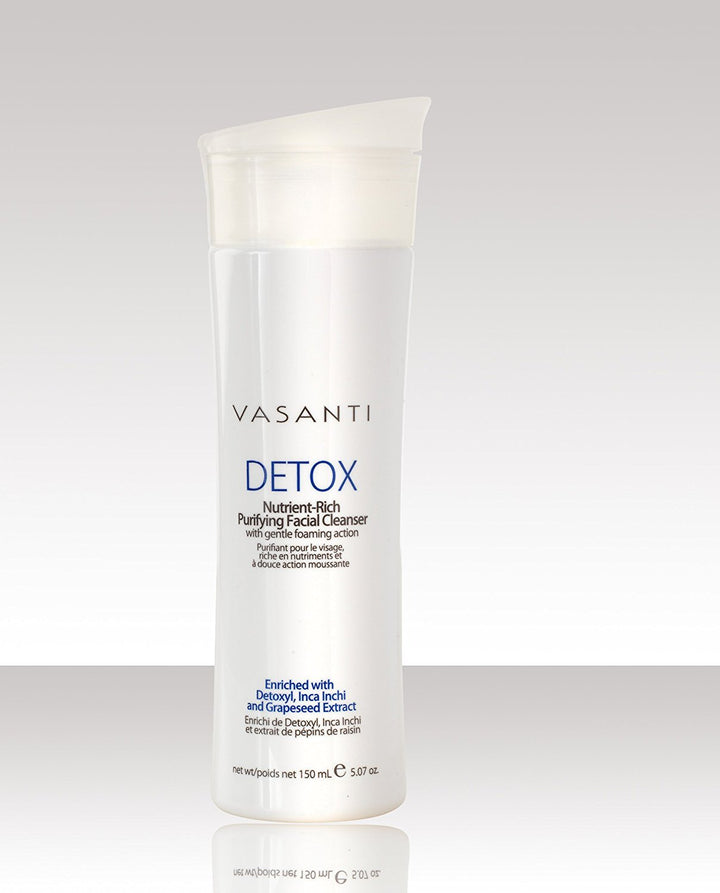 Detox - Nutrient Rich Purifying Facial Cleanser with Gentle Foaming Action - Paraben Free, Sulfate Free 5.07oz