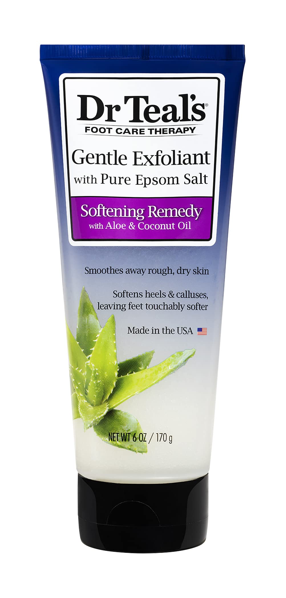 Dr. Teal's Gentle Exfoliant Foot Scrub With Epsom Salt 6 Ounce