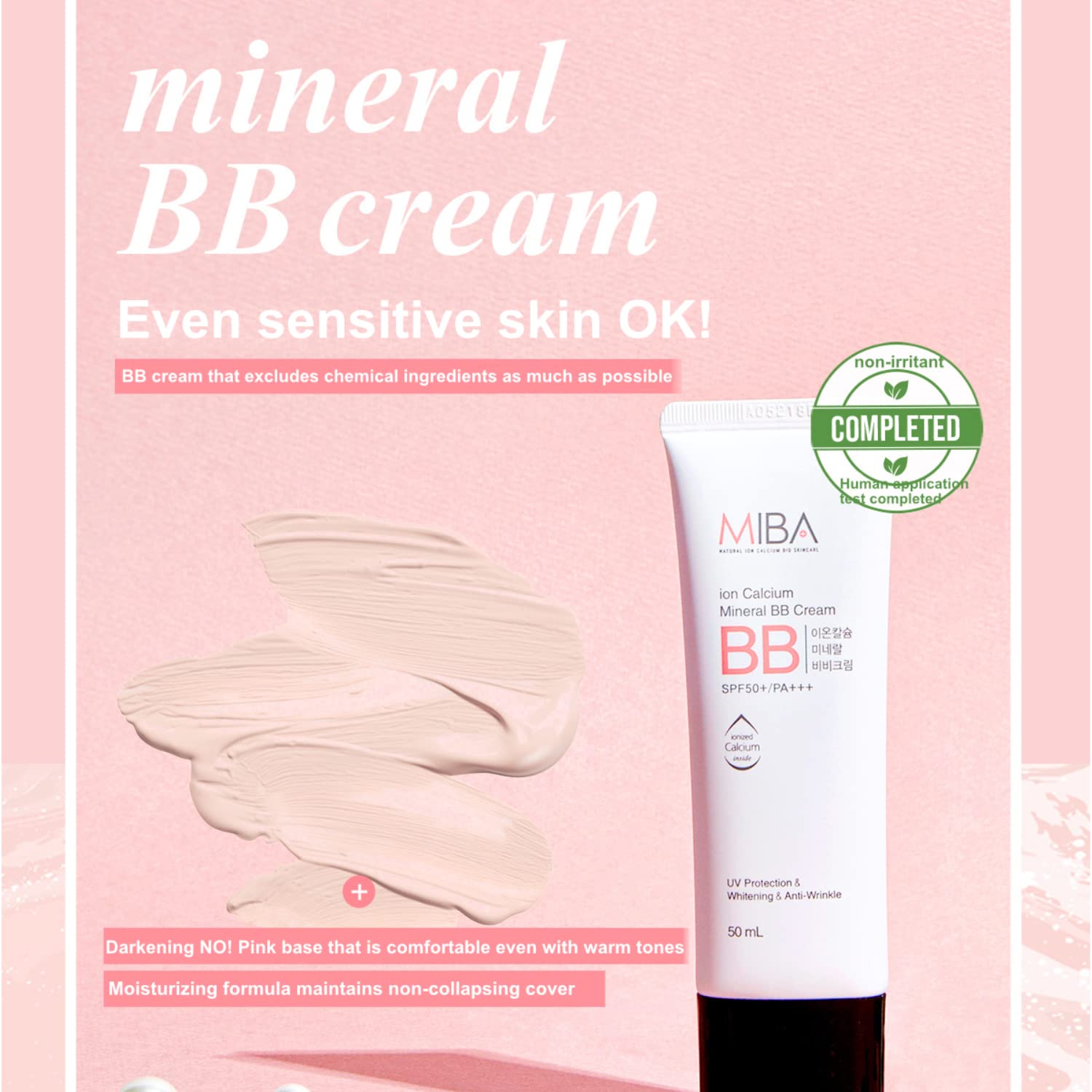 [Miba] Ion Calcium Mineral BB Cream 50ml