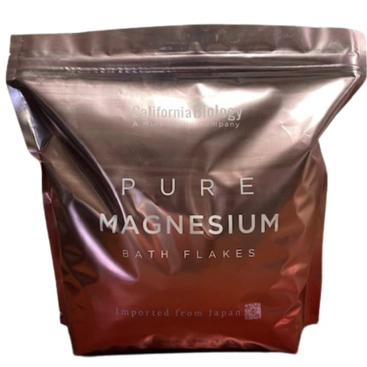CB California BIOLOGY - Magnesium Flakes - Body & Foot Bath Soaks, Japanese Pure Magnesium Chloride, Epsom Salts Alternative, High Absorption Natural Support for Muscles Wellness & Relaxation, 6.5lbs