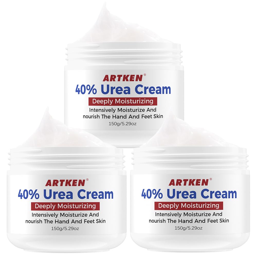 Urea Cream 40%, Keratolytic Foot Cream for Dry Cracked Heels, Feet, Knees, Elbows, Hands, Cuticle, Callus Remover, Skin Barrier Repair (3)