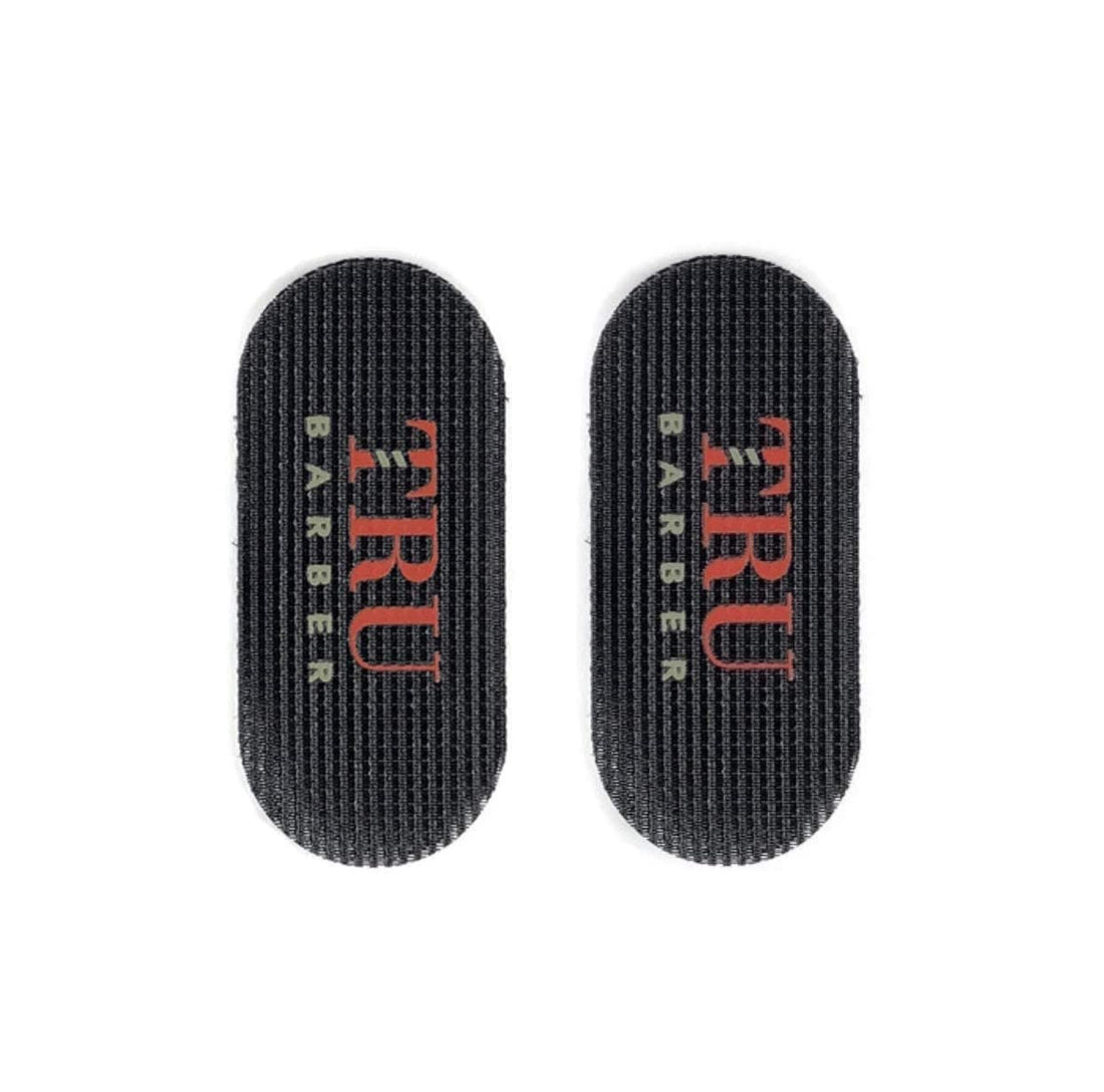 TRU BARBER HAIR GRIPPERS ® 3 COLORS BUNDLE PACK 6 PCS for Men and Women - Salon and Barber, Hair Clips for Styling, Hair holder Grips (Black/Red/Black)