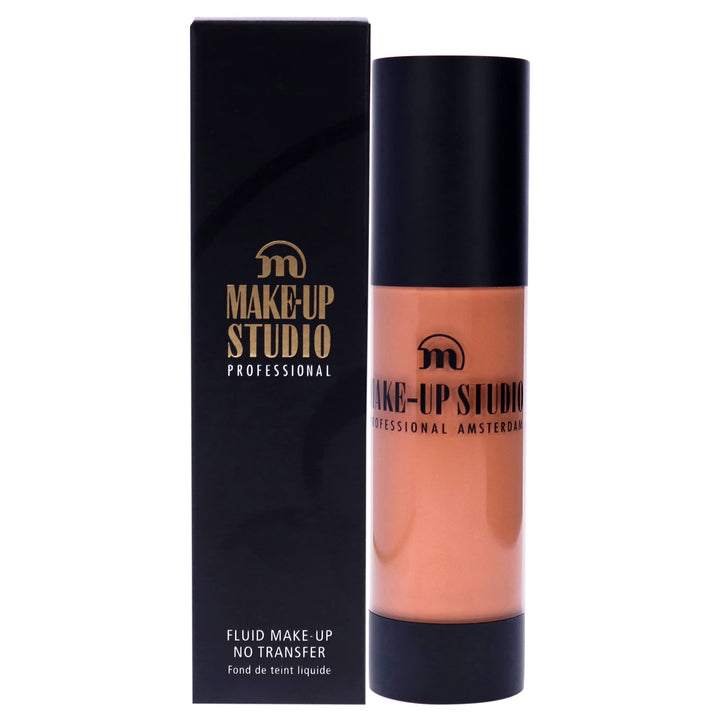 Make-Up Studio Professional Make-Up Fluid Foundation No Transfer - Creates A Soft-Focus, Velvety Natural Finish - Delivers Long-Wearing Light To Medium Coverage - Wb4 Golden Olive - 1.18 Oz