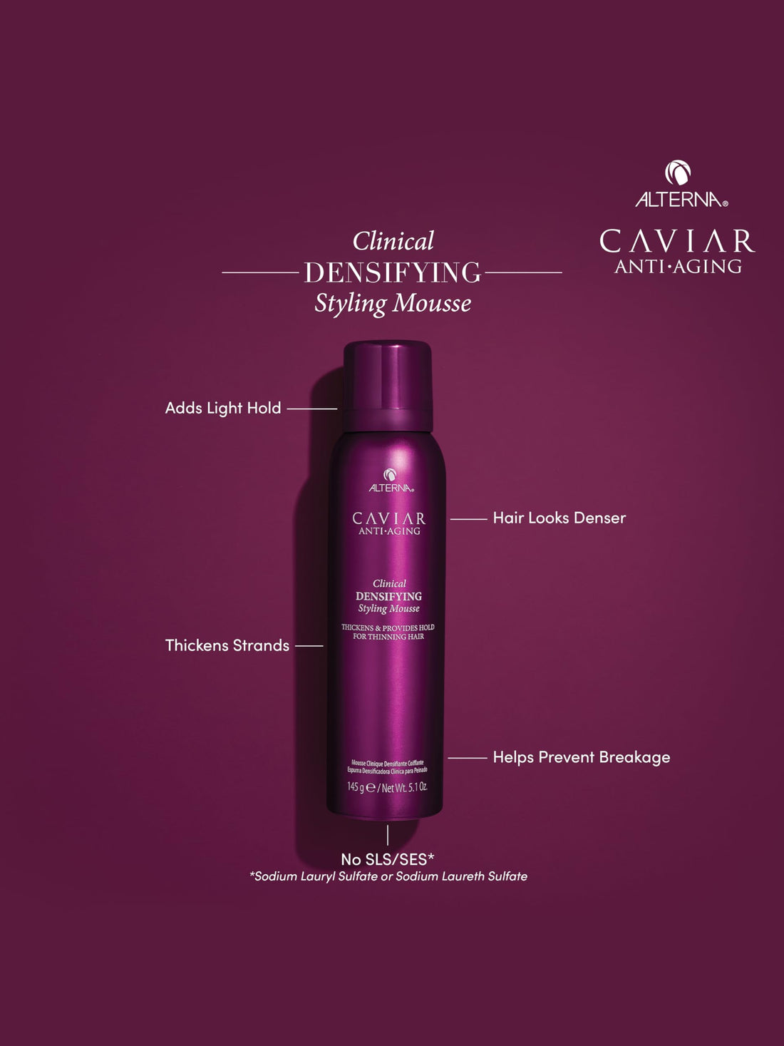Alterna Caviar Clinical Densifying Styling Mousse
