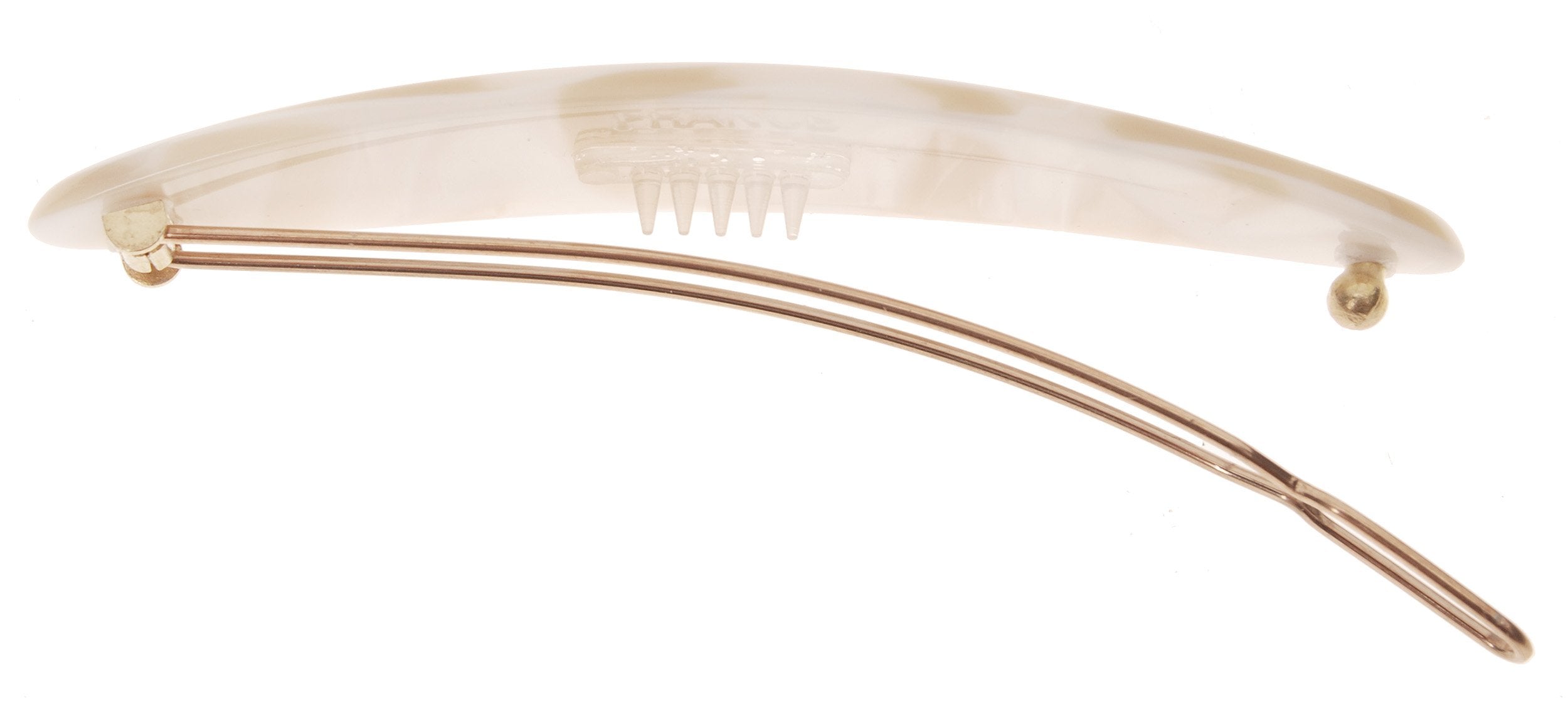 Alba : France Luxe Oblong on Tige Boule Barrette - Alba