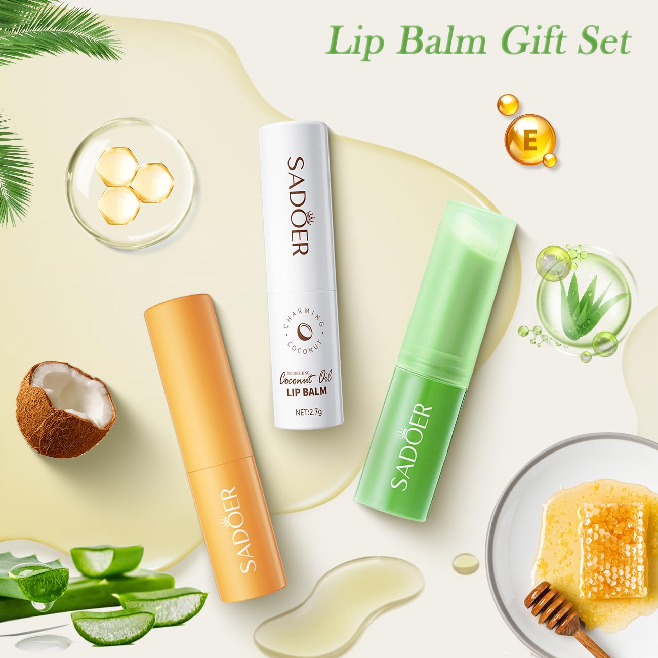 Lip Balm And Hand Cream Gift Set For Women,6 Natural Lip Balm Bulk + 6 Organza Bags + 6 Hand Lotion For Women, Christmas Gifts Stocking Stuffers Teacher Appreciation Mothers Day Gifts Thank You Gifts