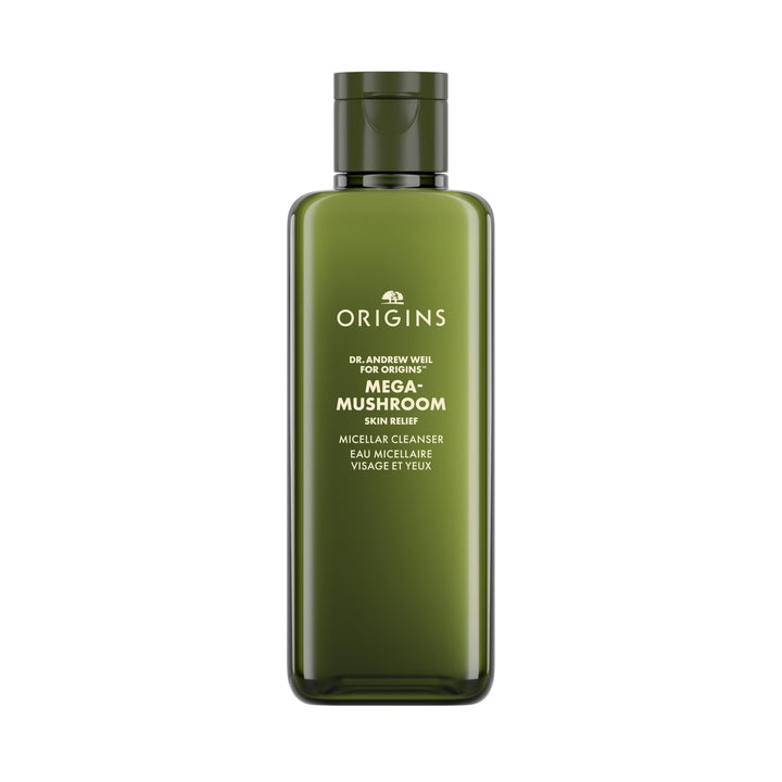 Origins Mega-Mushroom Micellar Cleanser | For Sensitive Skin | With Reishi Mushroom, 6.7 Fl Oz