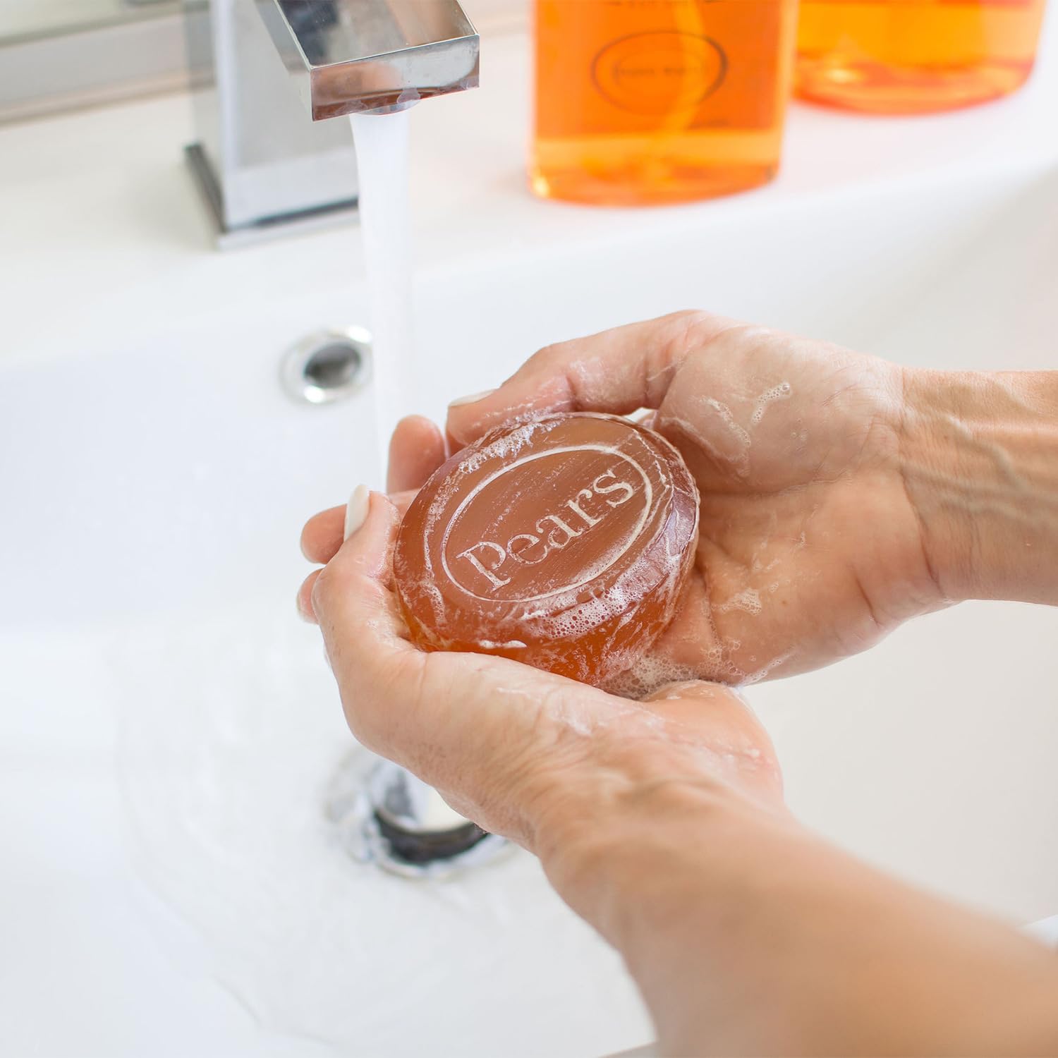 Pears Natural Glycerine Transparent Soap, 4.4-Ounce bar (Pack of 12)