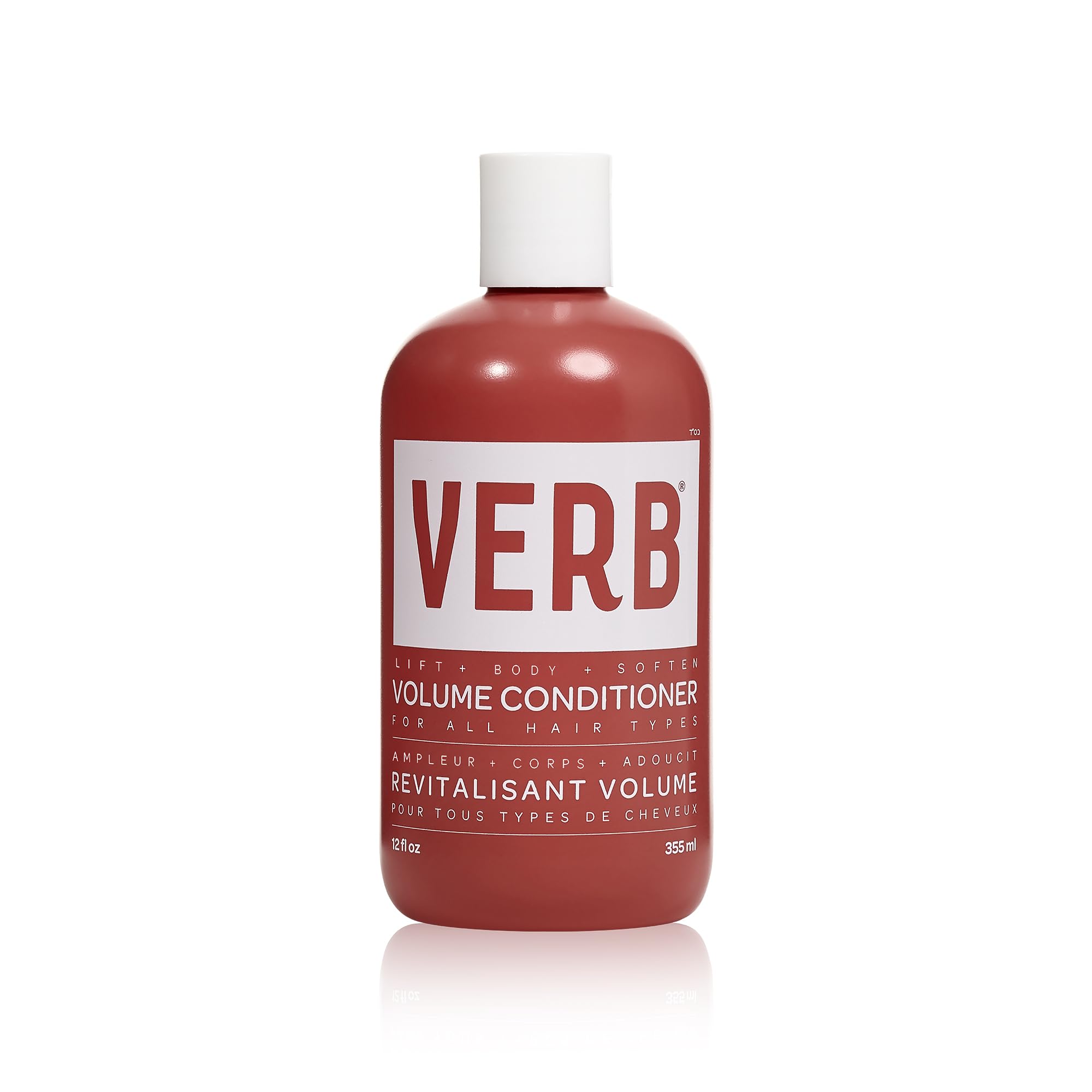 VERB Volume Conditioner 12 fl oz- Softens, Detangles + Lifts Flat Hair- Sulfate, Paraben and Gluten Free