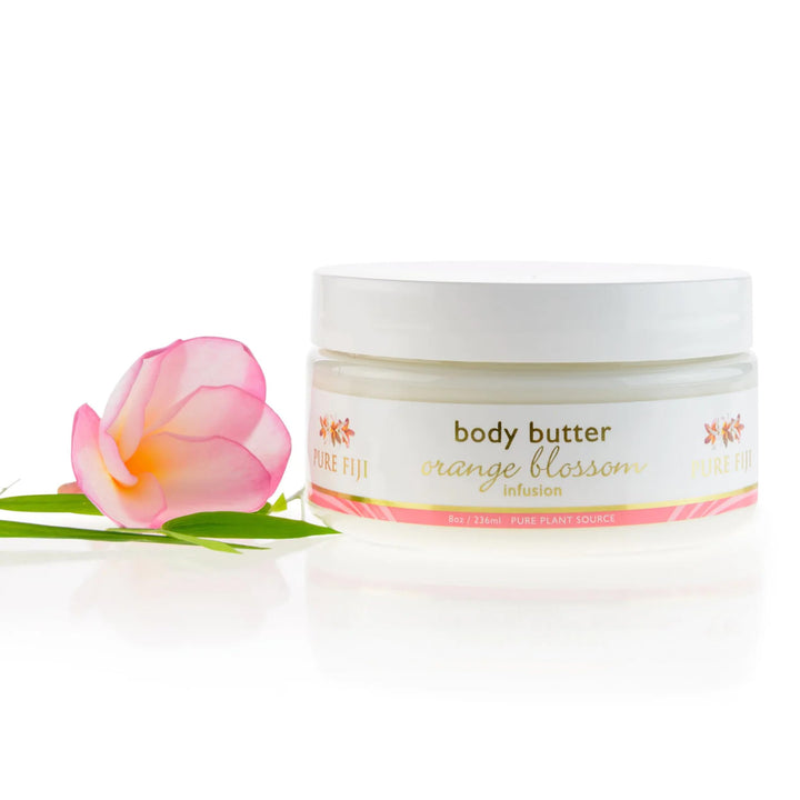 PURE FIJI Body Butter, Orange Blossom, 8 Ounce