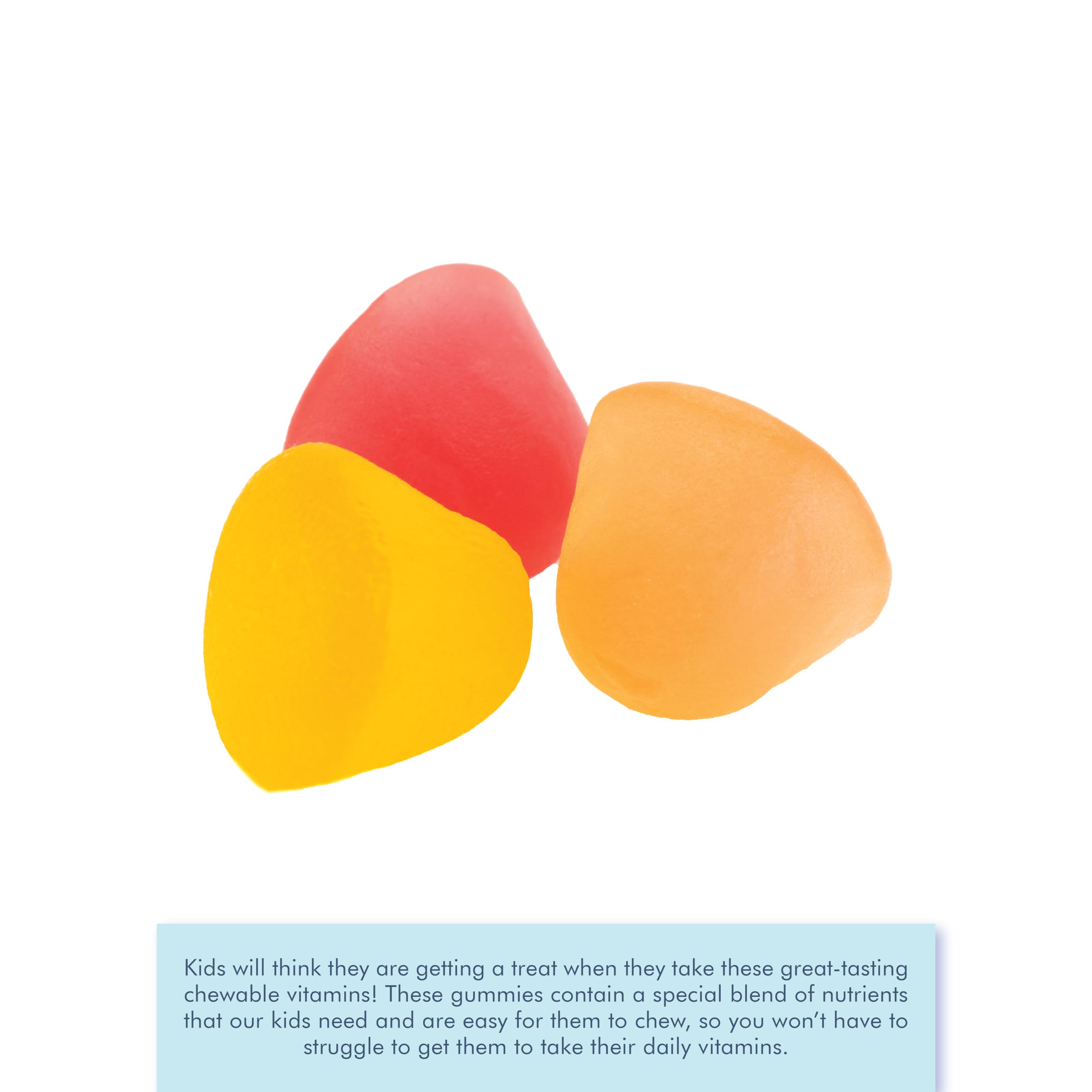 LIVS Children's Multivitamin Gummy Vitamin - Kids Multivitamin Gummies, All-Natural, Gluten-Free, Non-GMO | for Kids - Strawberry, Orange, & Cherry Flavored, 50 Count