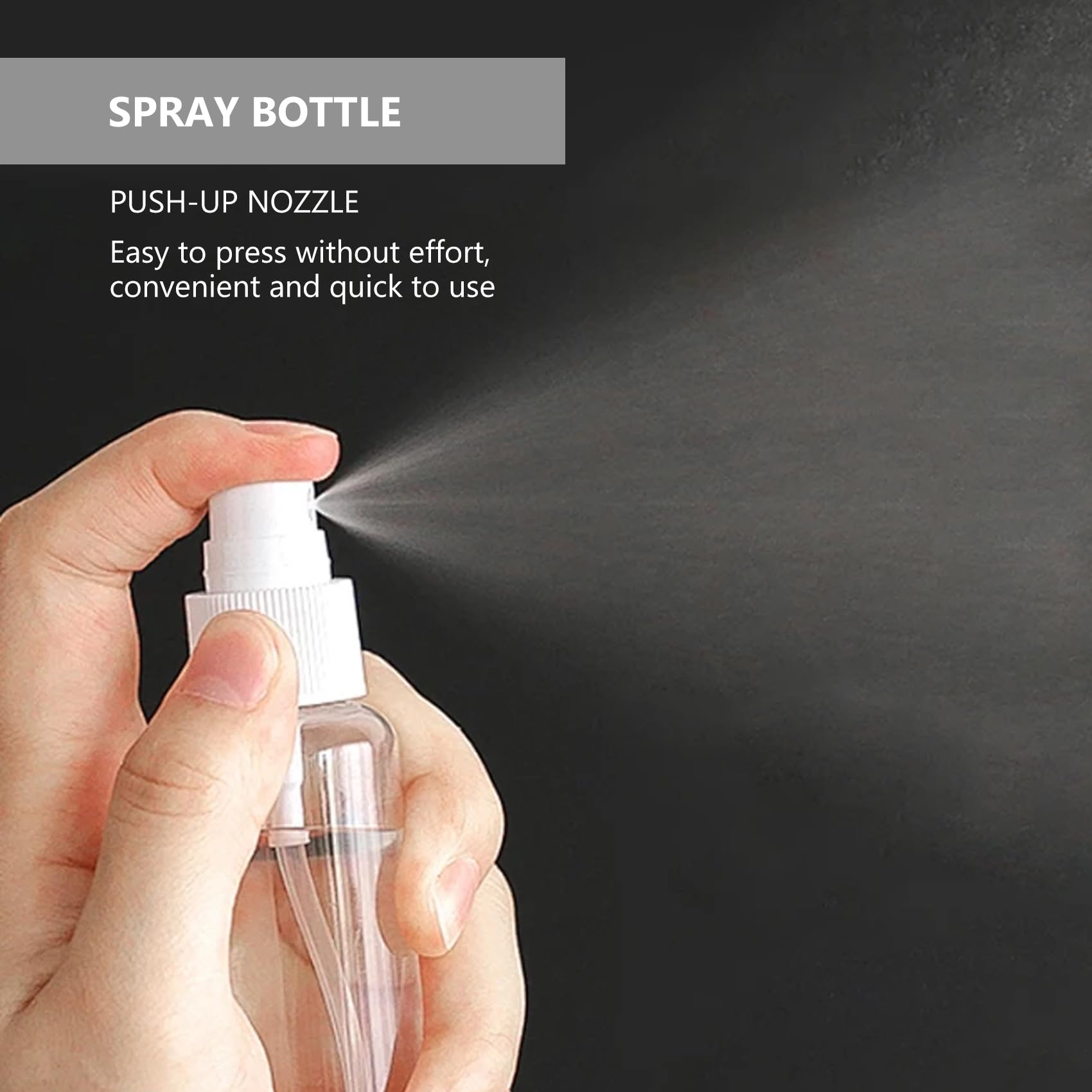 Set of 7 - Clear Plastic Travel Size Empty Bottles, TSA / Airline Approved