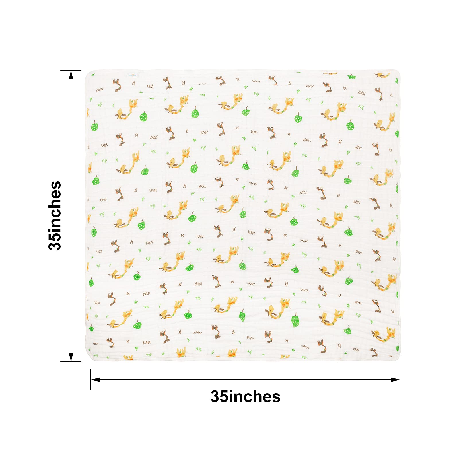 babygoal Baby Bath Towel 2 Pack, 100% Muslin Cotton Hooded Towel for Newborn,Toddler,Infant, Absorbent & Hypoallergenic Baby Gift for Boys Girls 35x35 T0405