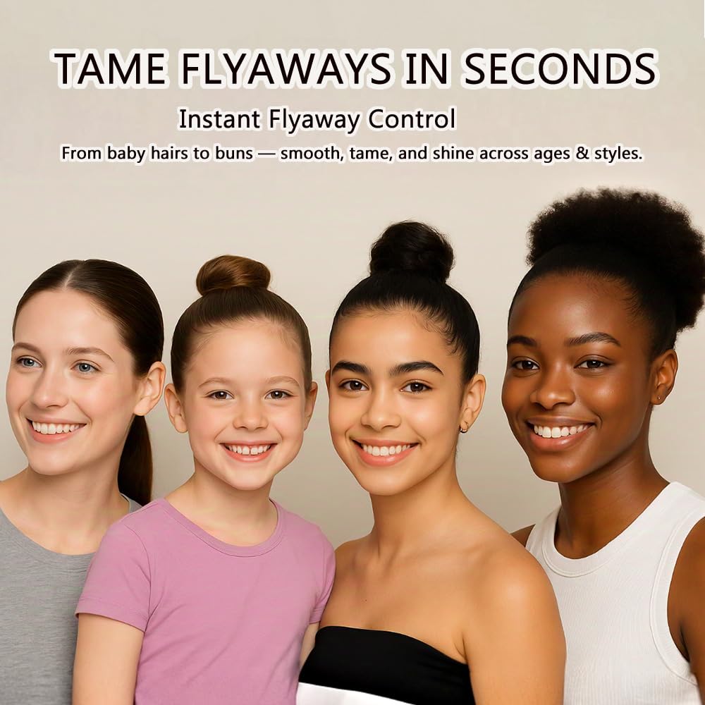 BestLand 2 Pcs Hair Finishing Stick, Hair Mascara Flyaway Hair Tamer Stick, Refreshing Not Greasy Feel Shaping Gel, Wax Fixer for Bangs, Edges, Frizz and Baby Hairs Control, Slick Back Hair Product