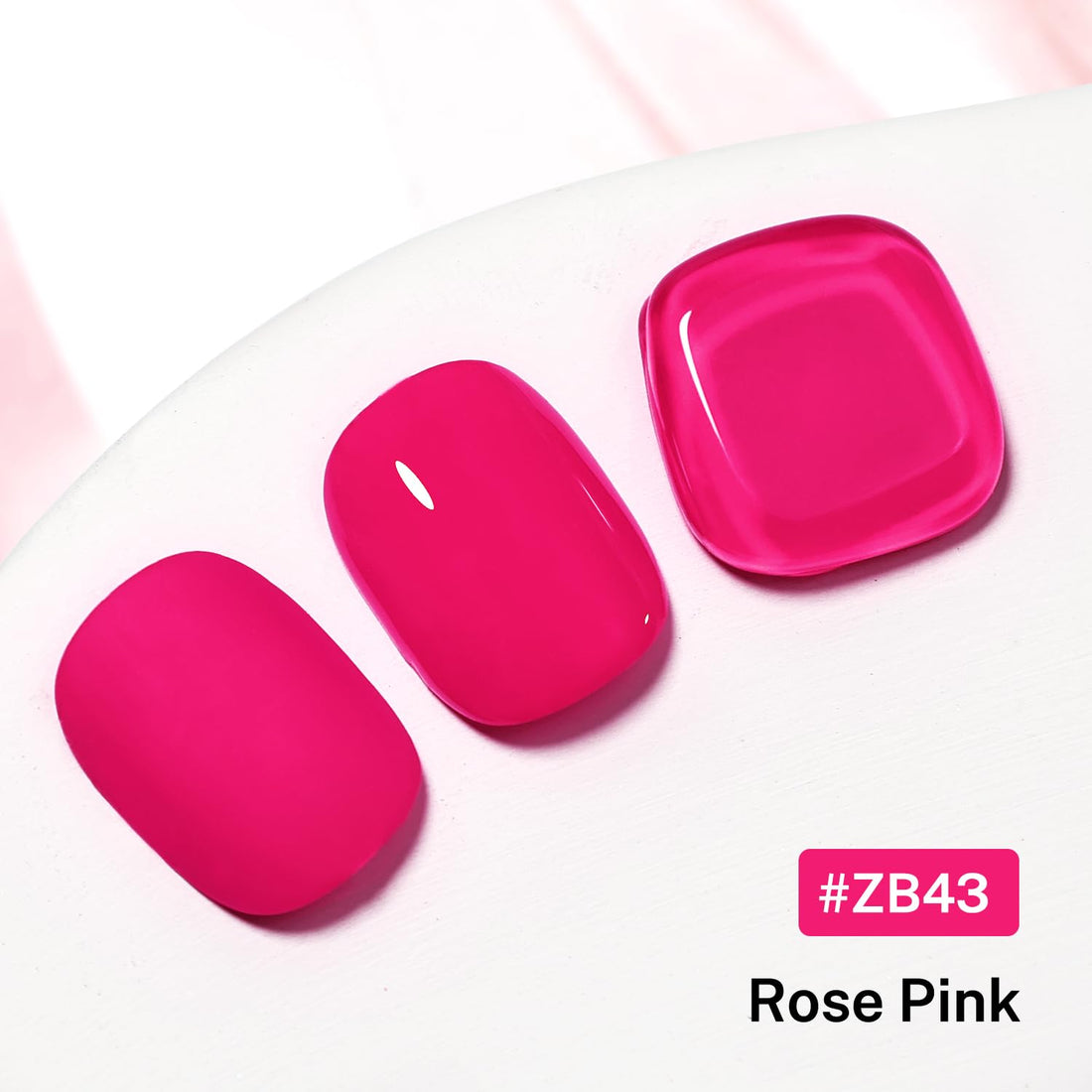 OpenLive 16.5ml Rose Pink Nail Polish Large Volume Quick Dry Nail Polish, Long Lasting Shine, Fingernail Toenail Nail Art DIY Home Travel Nail Art Gift