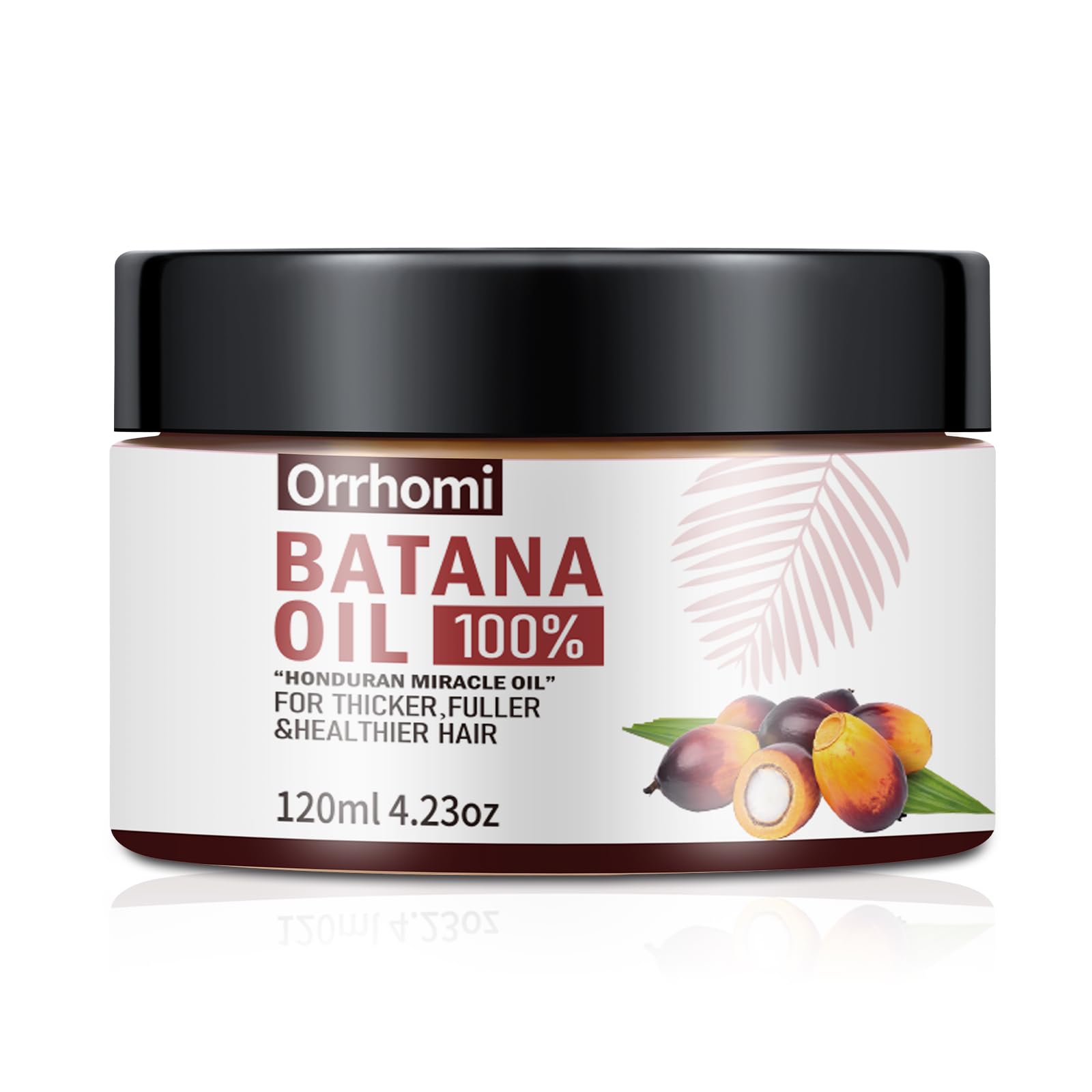 Batana Oil for Hair Growth, 100% Pure & Organic, Cold Pressed Traditional Palm Nut, Unrefined Hair Growth Oil Prevents Hair Loss