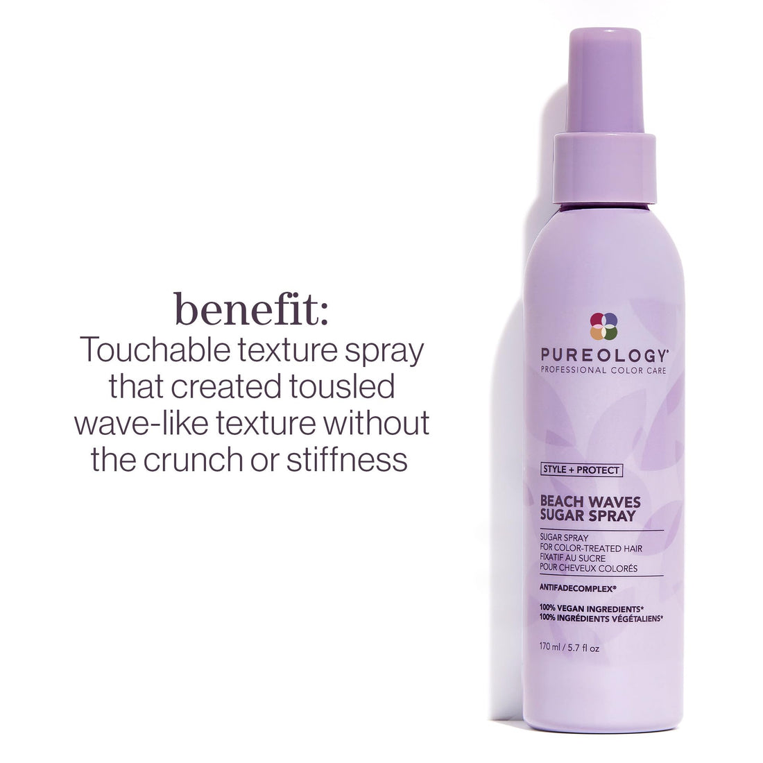Pureology Style + Protect Beach Waves Sugar Spray For Color-Treated Hair - Adds Texture To Create Tousled Waves