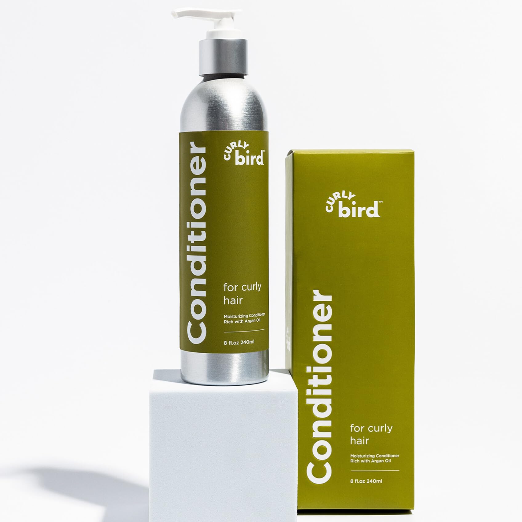 Deep Curl Conditioner | for Adults & Kids | Natural and Organic Ingredients | Featuring Argan Oil | Artificial Fragrance Free | Leave in or Wash Out | 8 Fl Oz