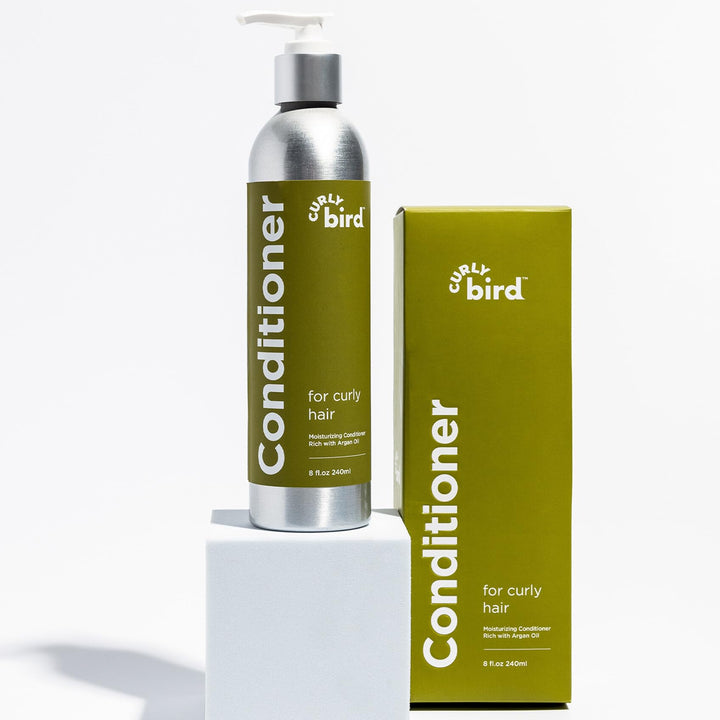 Deep Curl Conditioner | for Adults & Kids | Natural and Organic Ingredients | Featuring Argan Oil | Artificial Fragrance Free | Leave in or Wash Out | 8 Fl Oz