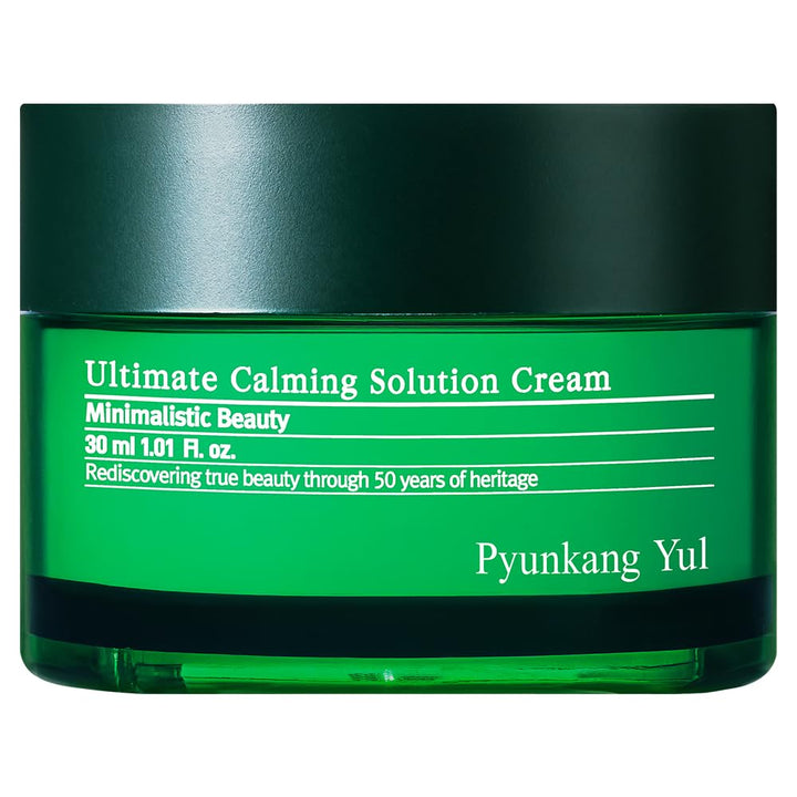 [PKY] Pyunkang Yul Ultimate Calming Solution Cream for Sensitive Skin with Patented Ingredients, Moisturizer Intensely Calms & Soothes Redness with Cica & Tea Tree, Korean Skincare (1.01 Fl. Oz, 30ml)