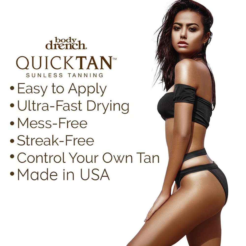 Body Drench Quick Tan Bronzing Spray Medium-Dark 6 Ounce (177ml)