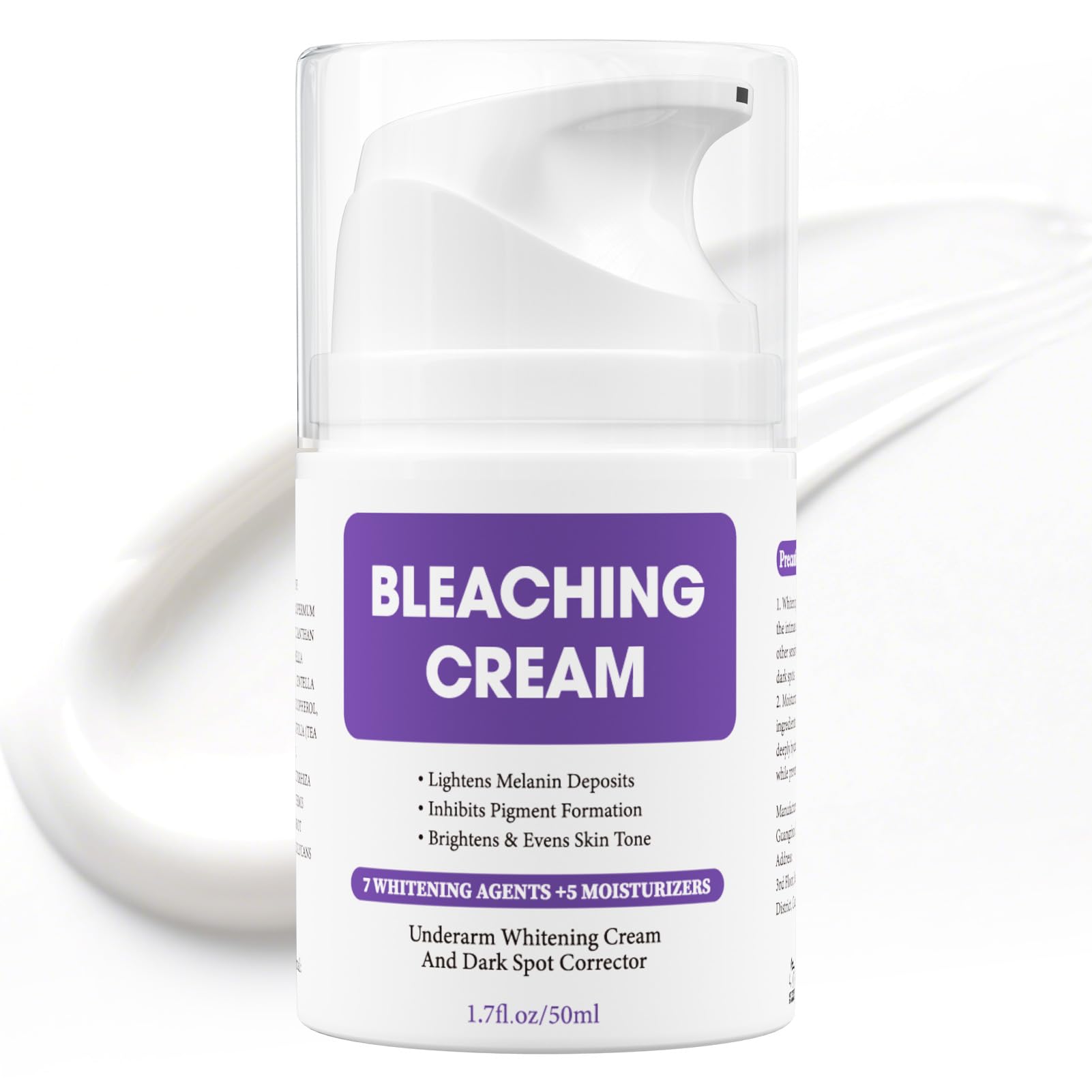 Dark Spot Remover for Body, Skin Bleaching Cream with Vitamin C for Intimate Areas, Skin Lightening Cream Dark Spot Corrector for Underarms, Knees, Elbows, Inner Thighs & Bikini Line,1.7fl oz