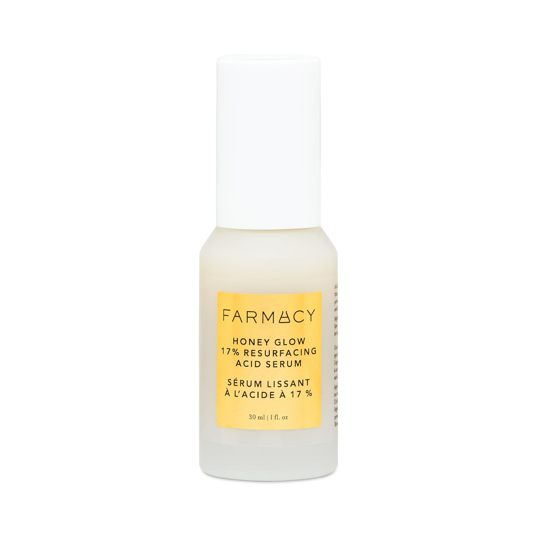 Farmacy Face Exfoliator Serum - Honey Glow 17% AHA + BHA Liquid Exfoliant & Salicylic Acid Serum - Resurfacing Skin Care for Reduced Pores + Texture - Hydrates Skin for an Overall Glow (30ml)