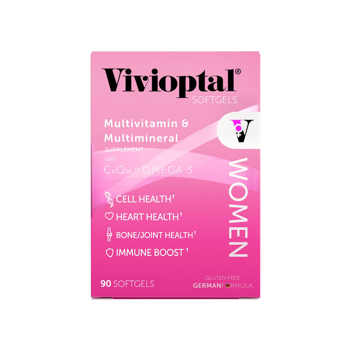Vivioptal Women 90 Softgels - Multivitamin & Multimineral Supplement - CoQ10 & Omega-3