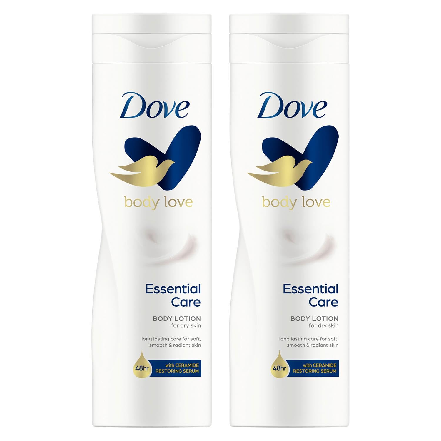 Dove Essential Nourishment Body Lotion - Dry Skin (250ml) - Pack of 2 by Dove