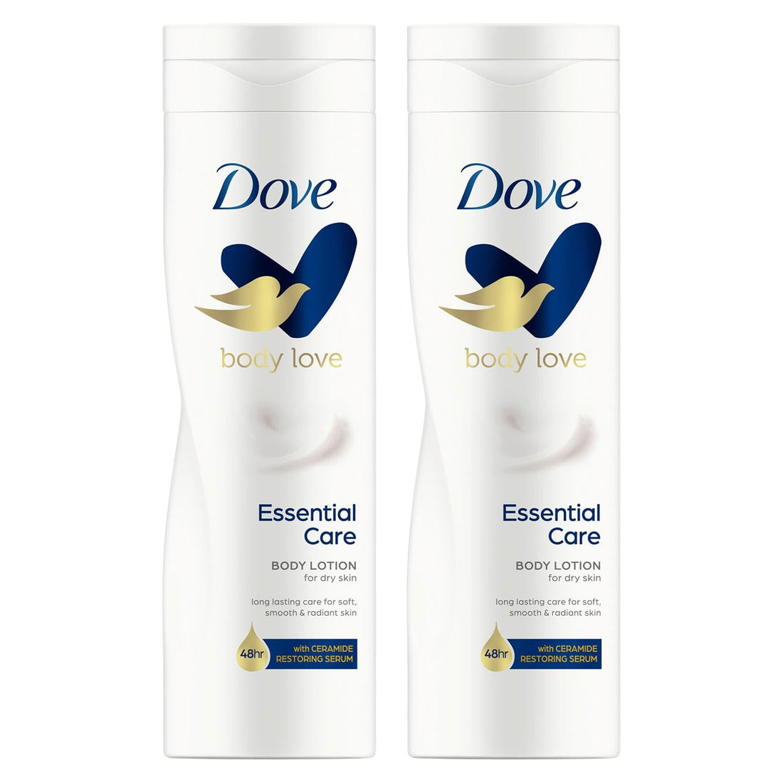 Dove Essential Nourishment Body Lotion - Dry Skin (250ml) - Pack of 2 by Dove