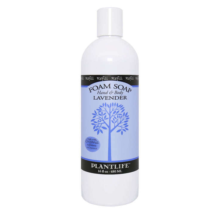 Plantlife Lavender Hand & Body Foam Soap - 16oz Refill