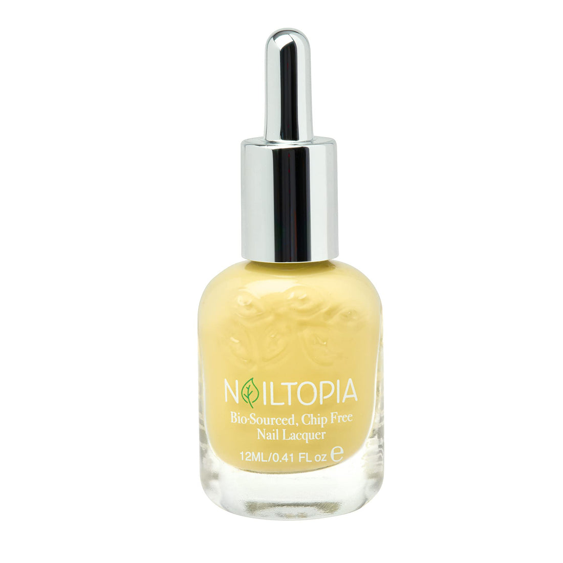 Nailtopia - Plant-Based Chip Free Nail Lacquer - Non Toxic, Bio-Sourced, Long-Lasting, Strengthening Polish - Mellow Yellow (Pastel Yellow) - 0.41oz