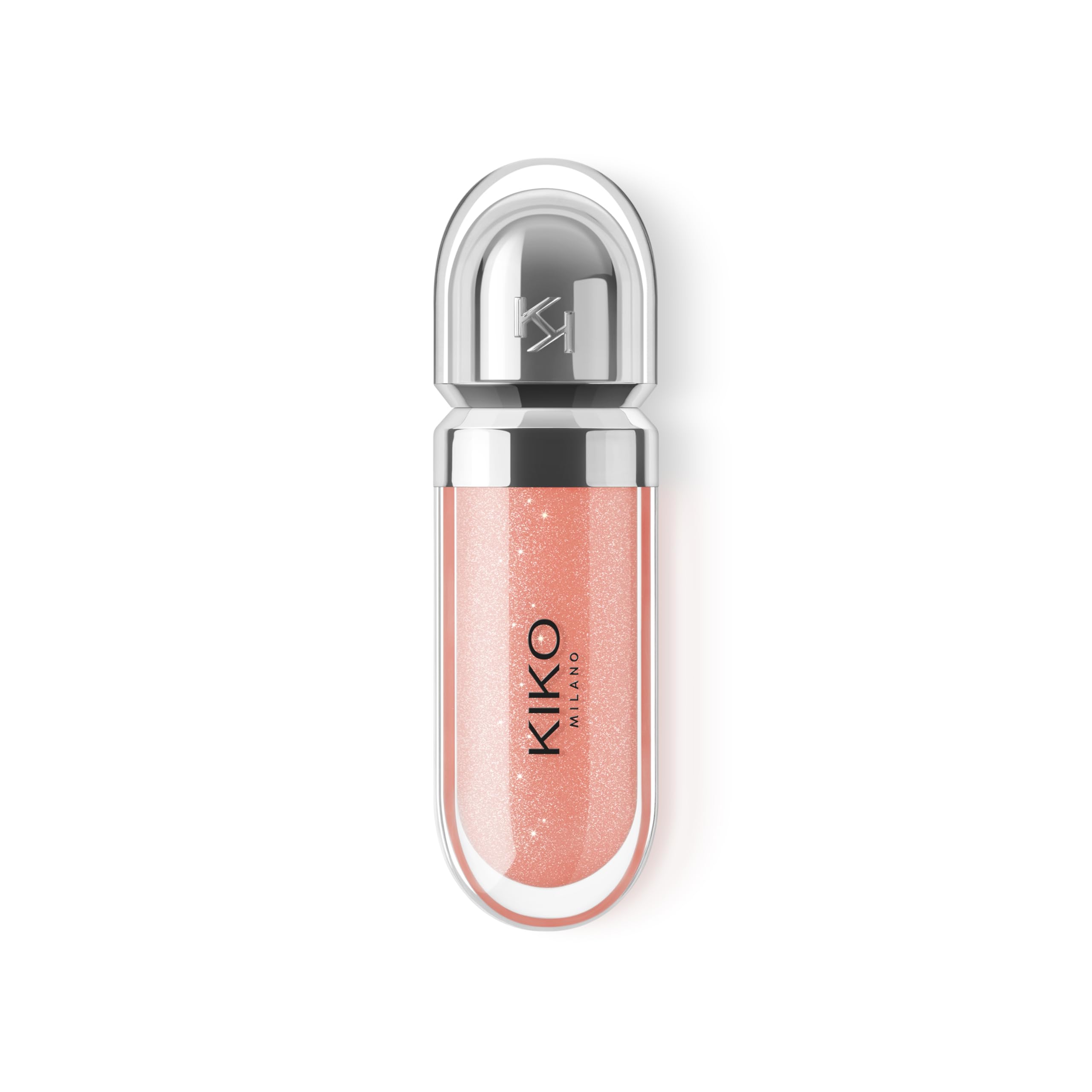 KIKO MILANO - 3d Hydra Lip Gloss 03 Softening Lipgloss for a 3D look | Pearly Apricot Color | Non-Comedogenic | Professional Makeup | Made in Italy