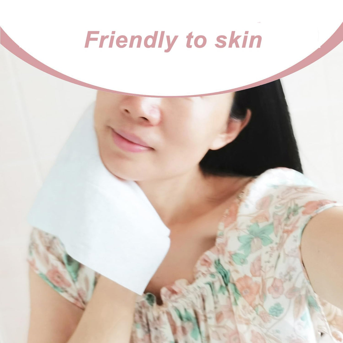 Careboree Extra Thick Disposable Face Towel Dry Wipes Ultra Soft 100% Cotton Facial Tissue for Sensitive Skin 3 Pack